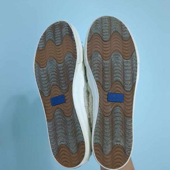 Keds Double Decker Embroidered Faux Shearling Women's 9.5 slip on sneakers - Picture 5 of 5